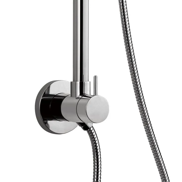 PULSE ShowerSpas Seabreeze 4-Spray 2.5 GPM 8 in. Wall Mount Dual Shower Heads in Brushed Nickel, photo 3 of 3