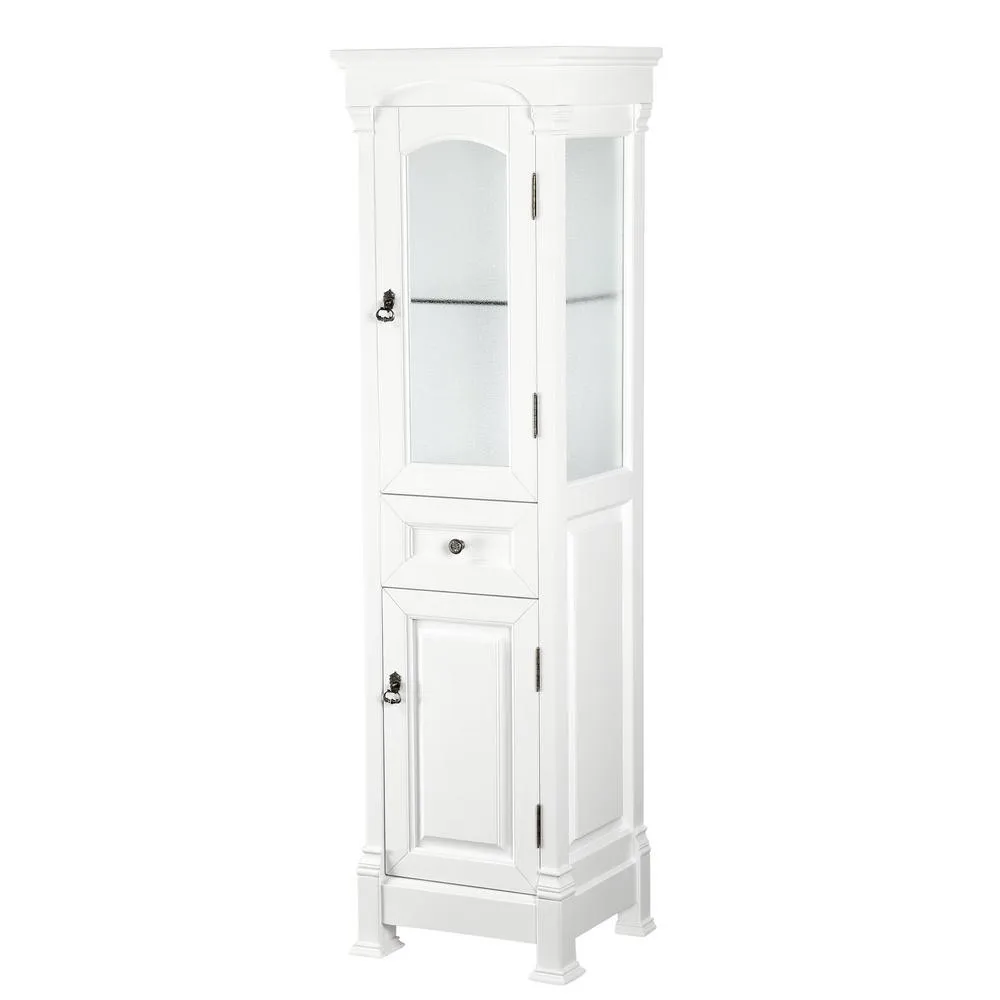 Andover 18 in. W x 65 in. H x 16 in. D Bathroom Linen Storage Cabinet in White, photo 6 of 9