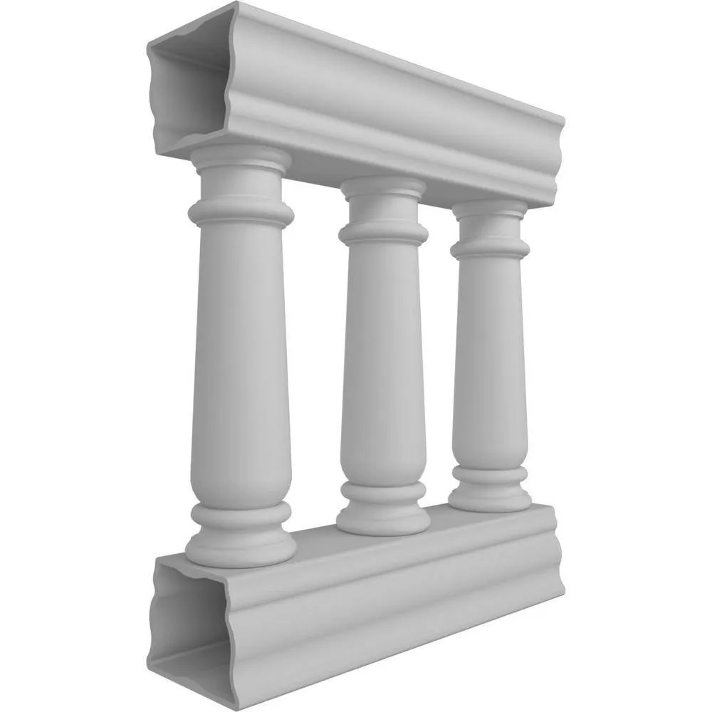 Ekena Millwork Fiberthane Wellington Balustrade 24 in. L x 32 in. H Fiberglass Railing Kit, photo 3 of 6