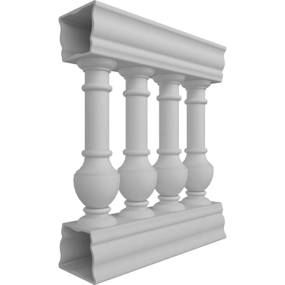Ekena Millwork Fiberthane York Balustrade 24 in. L x 32 in. H Fiberglass Railing Kit, photo 3 of 6