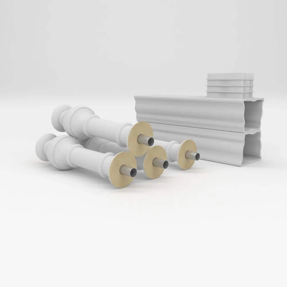 Ekena Millwork Fiberthane York Balustrade 24 in. L x 32 in. H Fiberglass Railing Kit, photo 6 of 6