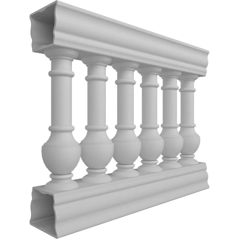 Ekena Millwork Fiberthane York Balustrade 36 in. L x 32 in. H Fiberglass Railing Kit, photo 3 of 6