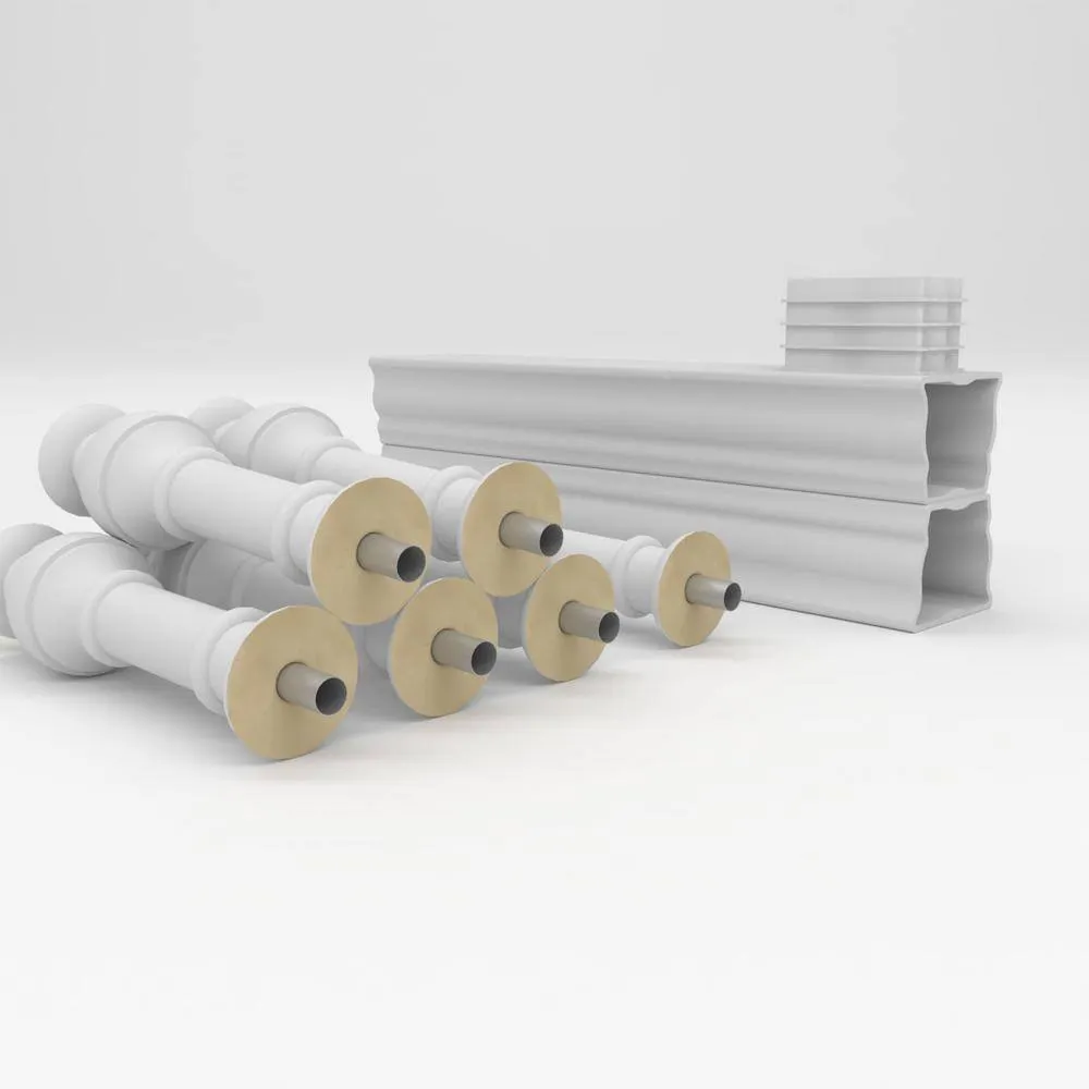 Ekena Millwork Fiberthane York Balustrade 36 in. L x 32 in. H Fiberglass Railing Kit, photo 6 of 6