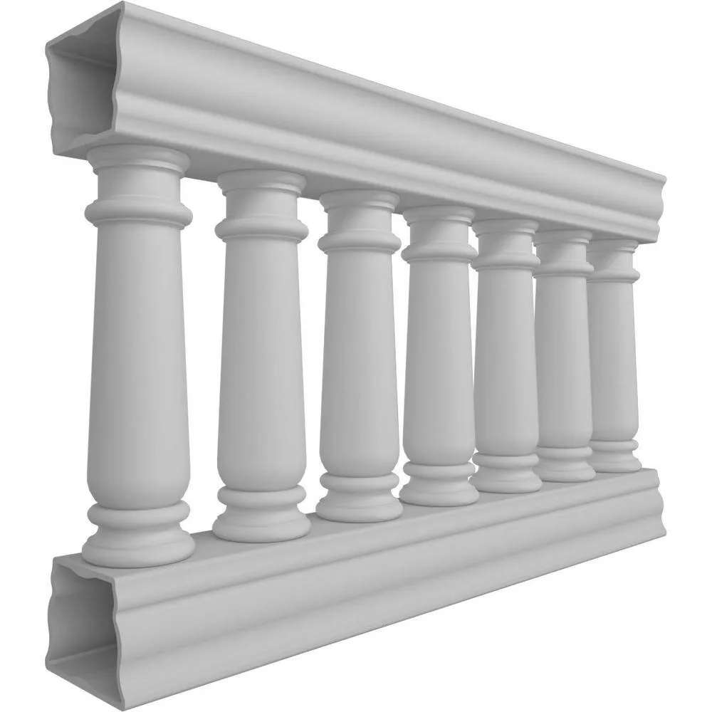 Ekena Millwork Fiberthane Wellington Balustrade 48 in. L x 32 in. H Fiberglass Railing Kit, photo 3 of 6
