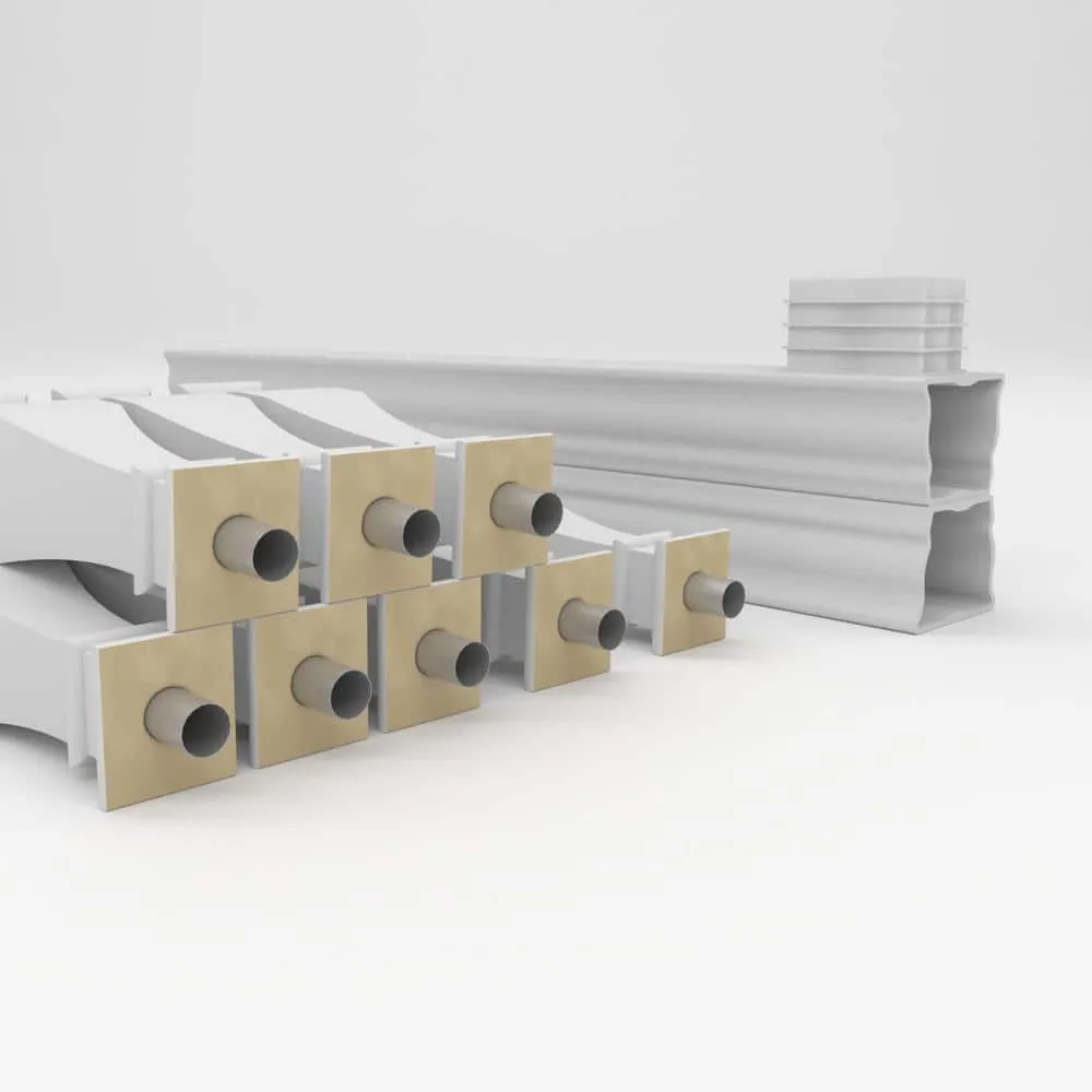 Ekena Millwork Fiberthane Arcadian Balustrade 60 in. L x 32 in. H Fiberglass Railing Kit, photo 6 of 6
