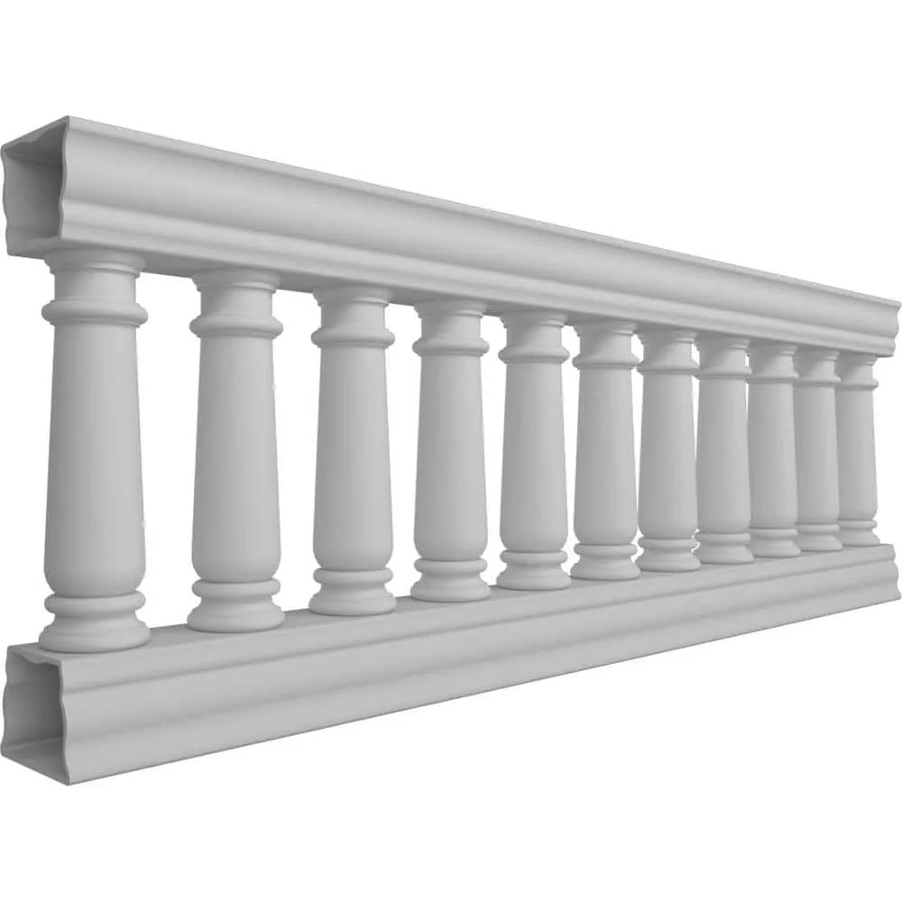 Ekena Millwork Fiberthane Wellington Balustrade 84 in. L x 32 in. H Fiberglass Railing Kit, photo 3 of 6