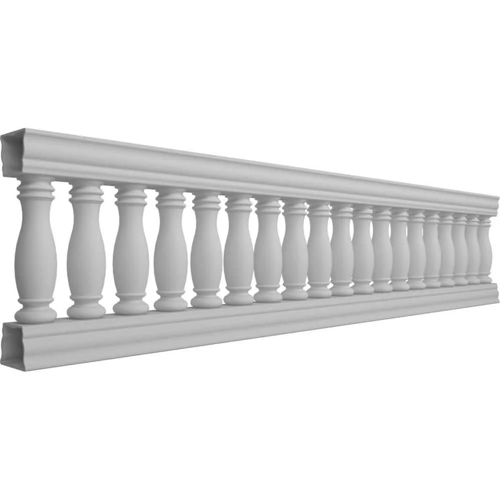 Ekena Millwork Fiberthane Embassy Balustrade 132 in. L x 32 in. H Fiberglass Railing Kit, photo 3 of 6