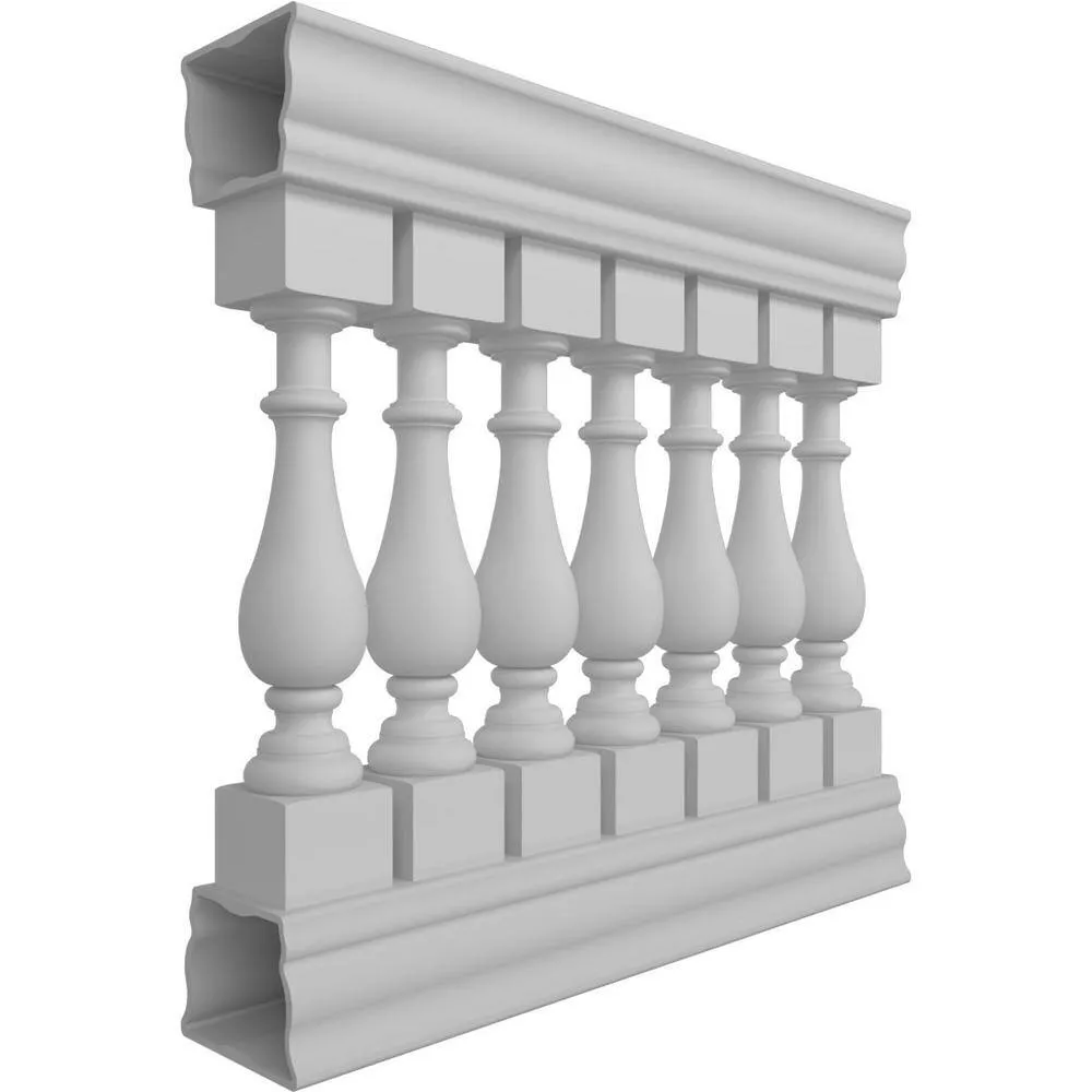 Ekena Millwork Fiberthane Traditional Balustrade 36 in. L x 37 in. H Fiberglass Railing Kit, photo 3 of 6