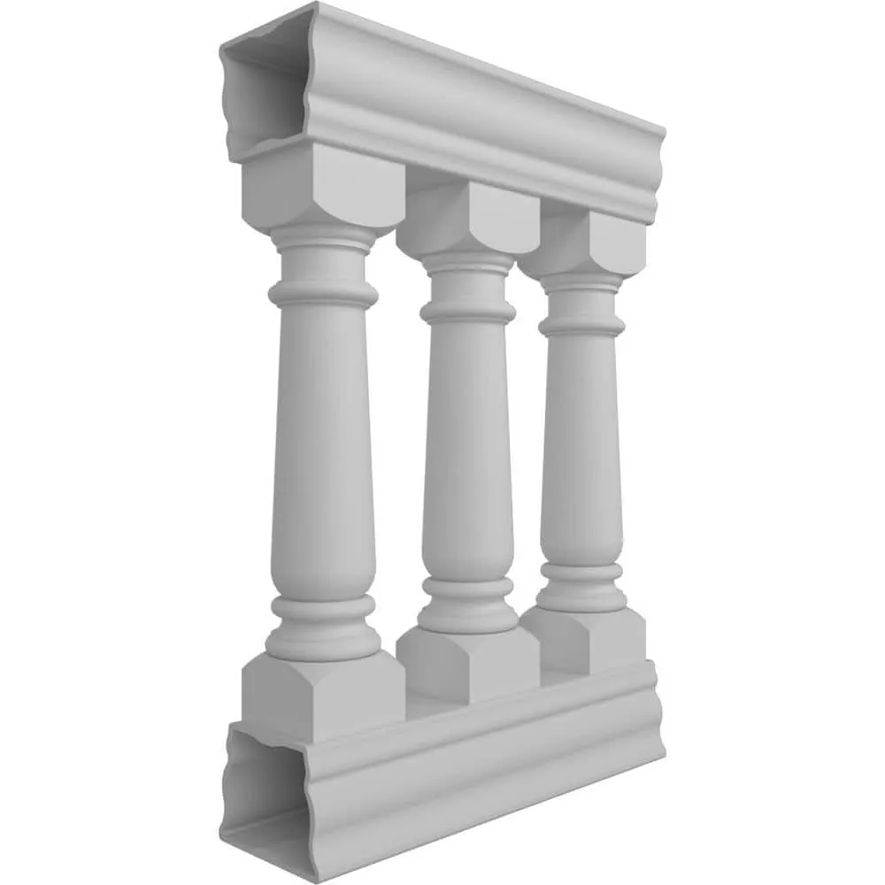 Ekena Millwork Fiberthane Wellington Balustrade 24 in. L x 38 in. H Fiberglass Railing Kit, photo 3 of 6