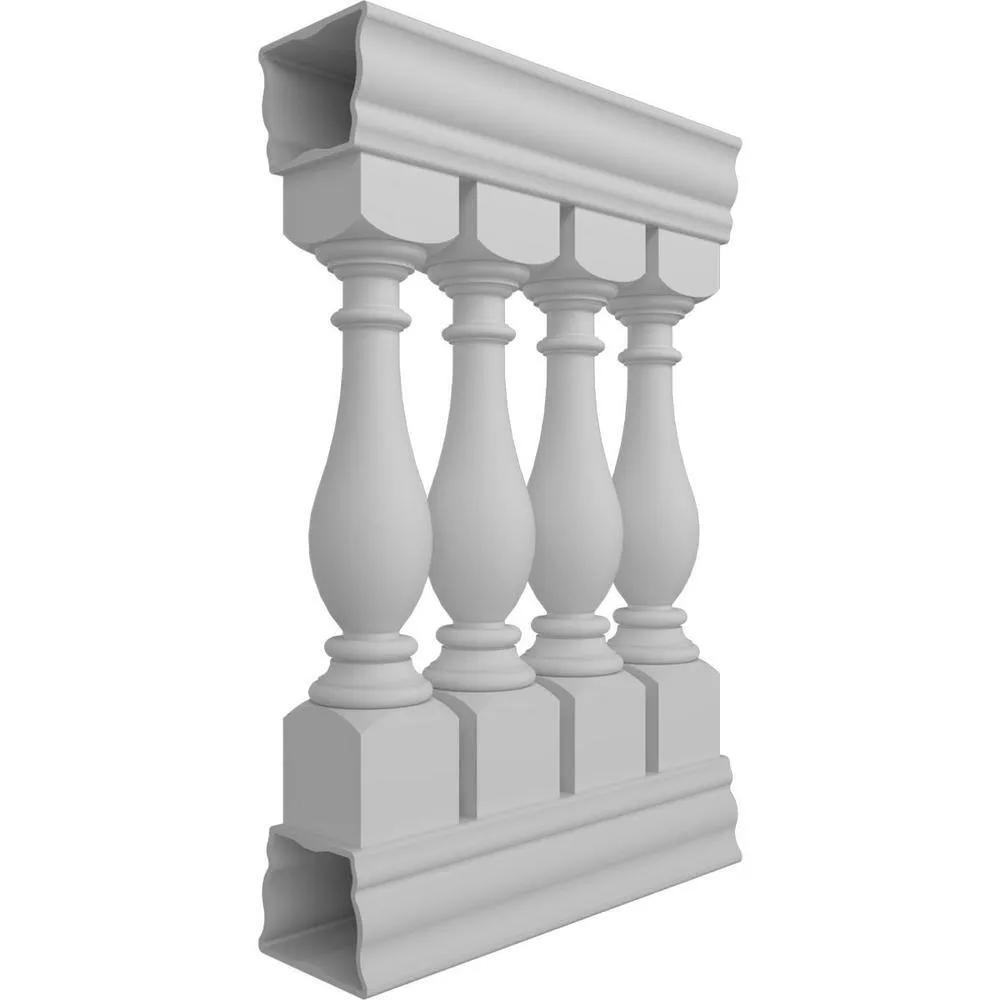 Ekena Millwork Fiberthane Legacy Balustrade 24 in. L x 40 in. H Fiberglass Railing Kit, photo 3 of 6