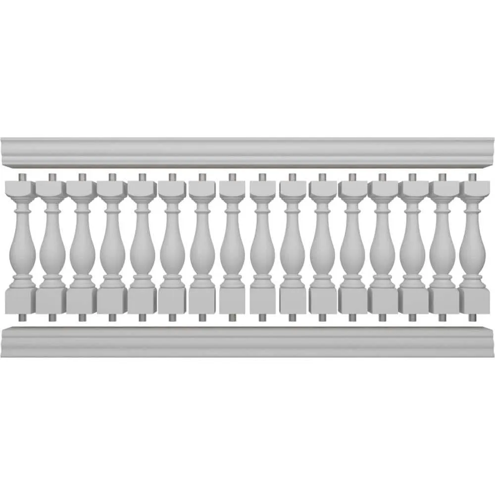 Ekena Millwork Fiberthane Legacy Balustrade 96 in. L x 40 in. H Fiberglass Railing Kit, photo 5 of 6