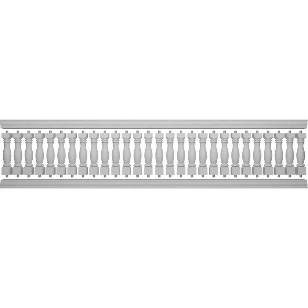 Ekena Millwork Fiberthane Embassy Balustrade 192 in. L x 40 in. H Fiberglass Railing Kit, photo 5 of 6