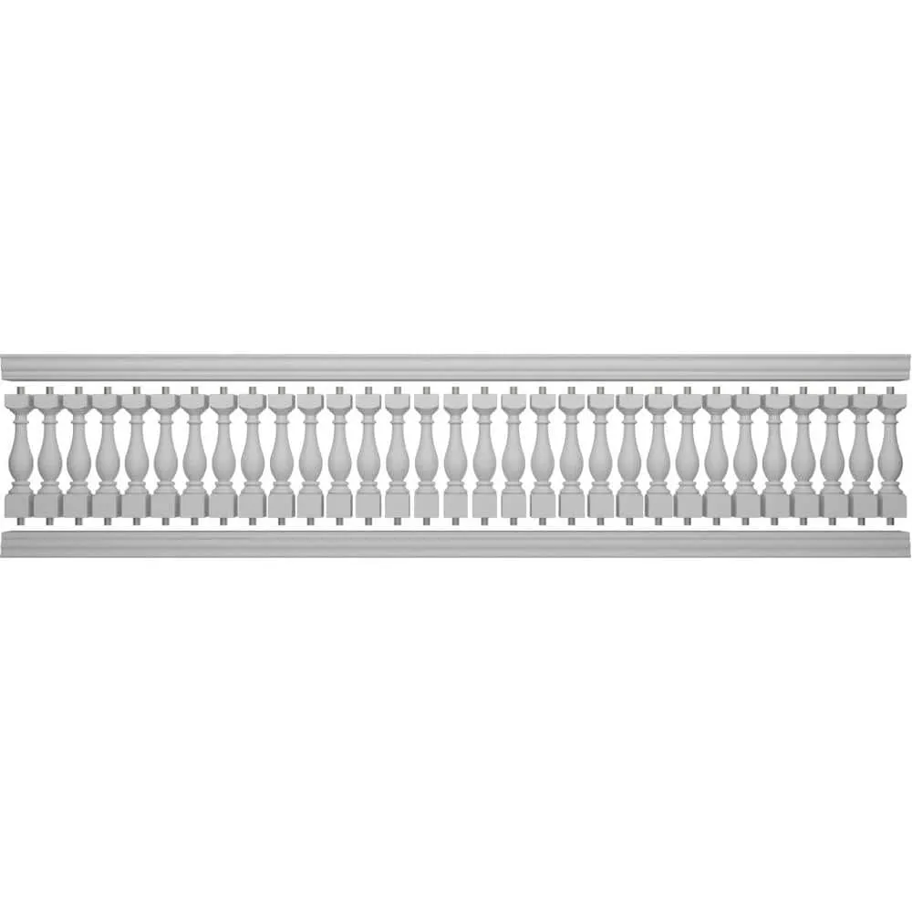 Ekena Millwork Fiberthane Legacy Balustrade 192 in. L x 40 in. H Fiberglass Railing Kit, photo 5 of 6