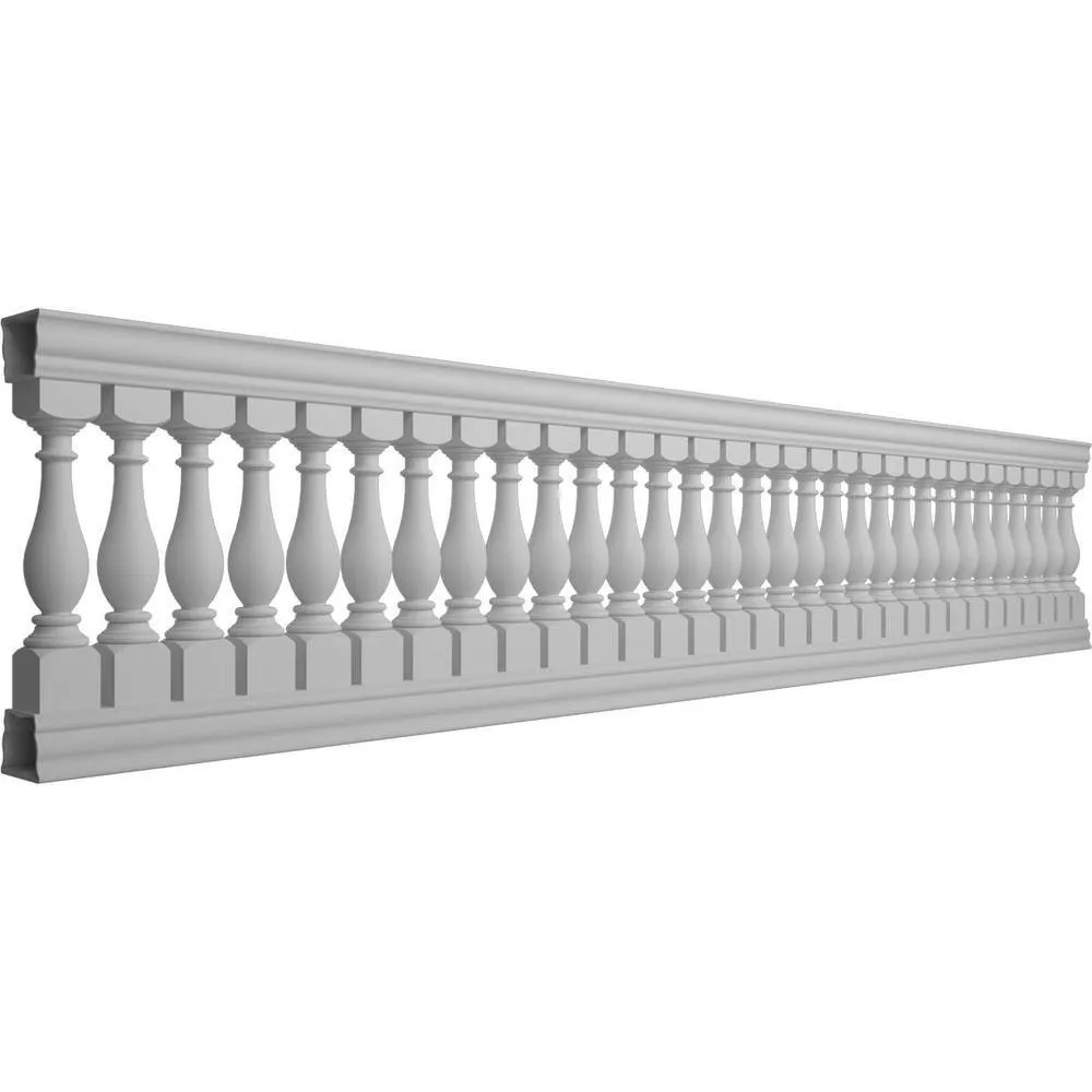 Ekena Millwork Fiberthane Legacy Balustrade 192 in. L x 40 in. H Fiberglass Railing Kit, photo 3 of 6