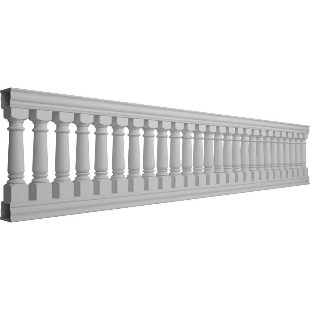 Ekena Millwork Fiberthane Wellington Balustrade 192 in. L x 40 in. H Fiberglass Railing Kit, photo 3 of 6