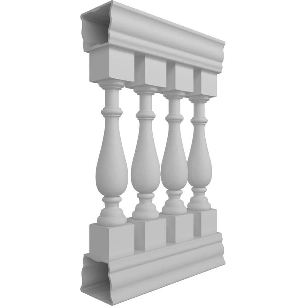 Ekena Millwork Fiberthane Traditional Balustrade 24 in. L x 41 in. H Fiberglass Railing Kit, photo 3 of 6