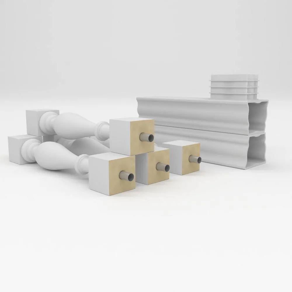 Ekena Millwork Fiberthane Traditional Balustrade 24 in. L x 41 in. H Fiberglass Railing Kit, photo 6 of 6