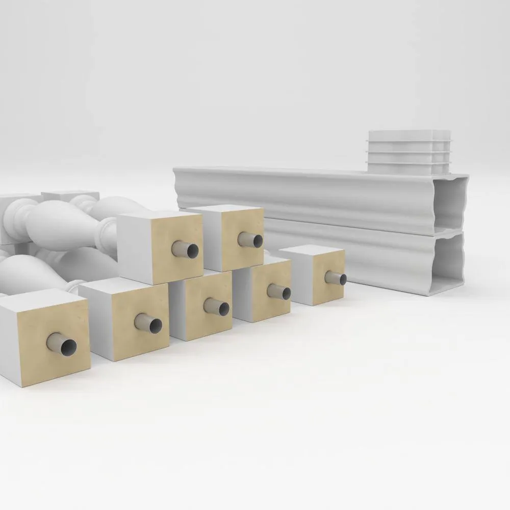 Ekena Millwork Fiberthane Traditional Balustrade 36 in. L x 41 in. H Fiberglass Railing Kit, photo 6 of 6