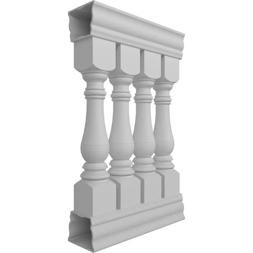 Ekena Millwork Fiberthane Bradford Balustrade 24 in. L x 42 in. H Fiberglass Railing Kit, photo 3 of 6