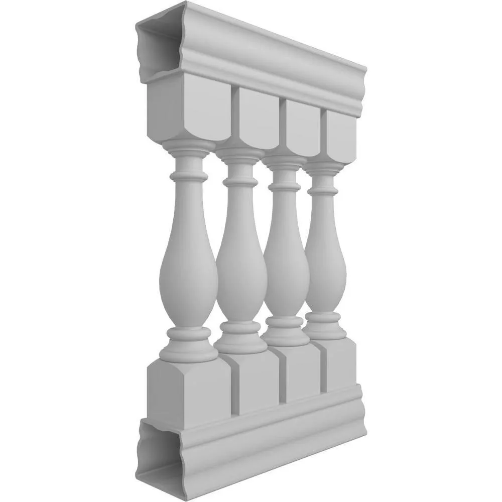 Ekena Millwork Fiberthane Legacy Balustrade 24 in. L x 42 in. H Fiberglass Railing Kit, photo 3 of 6