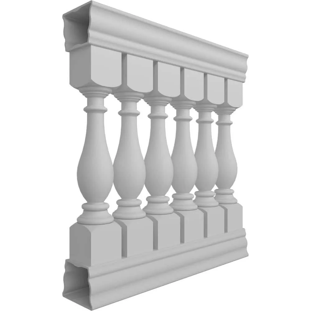 Ekena Millwork Fiberthane Legacy Balustrade 36 in. L x 42 in. H Fiberglass Railing Kit, photo 3 of 6