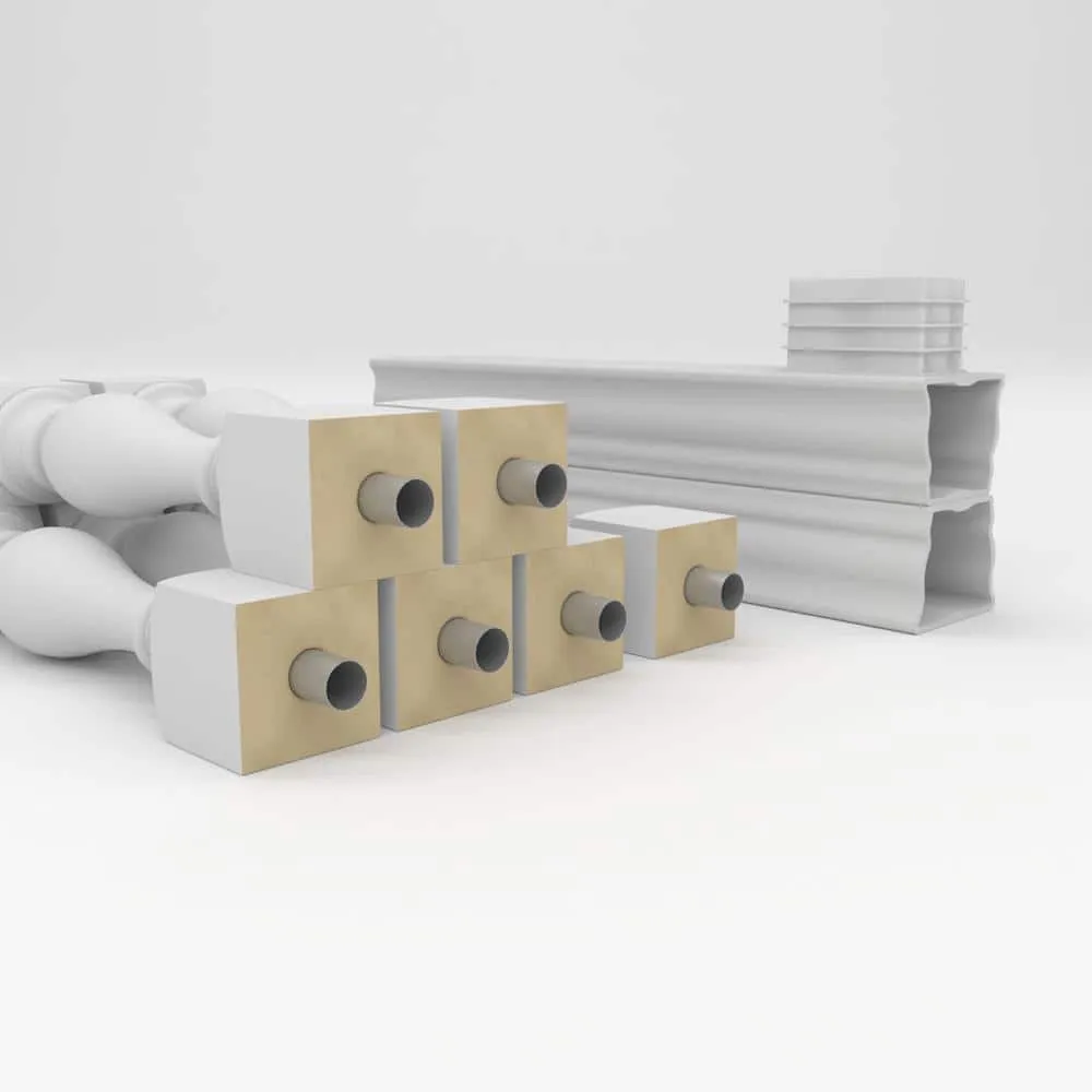 Ekena Millwork Fiberthane Legacy Balustrade 36 in. L x 42 in. H Fiberglass Railing Kit, photo 6 of 6