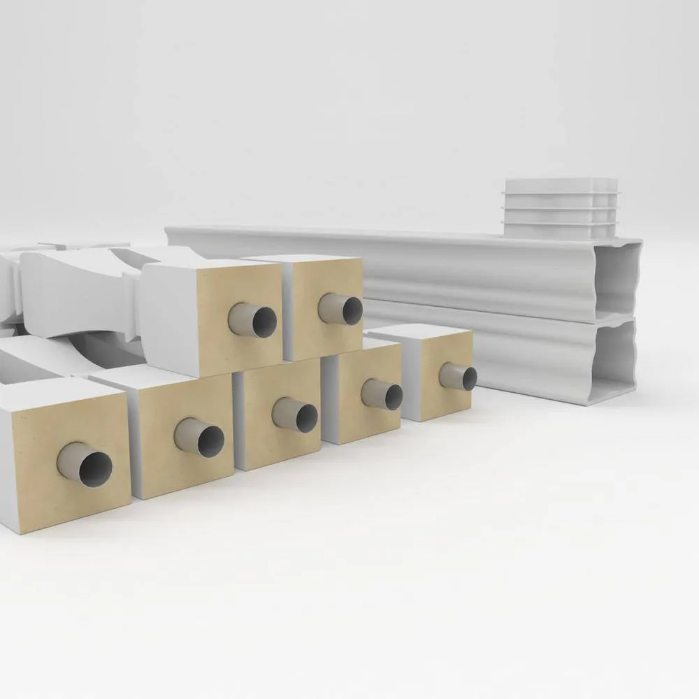 Ekena Millwork Fiberthane Arcadian Balustrade 48 in. L x 42 in. H Fiberglass Railing Kit, photo 6 of 6