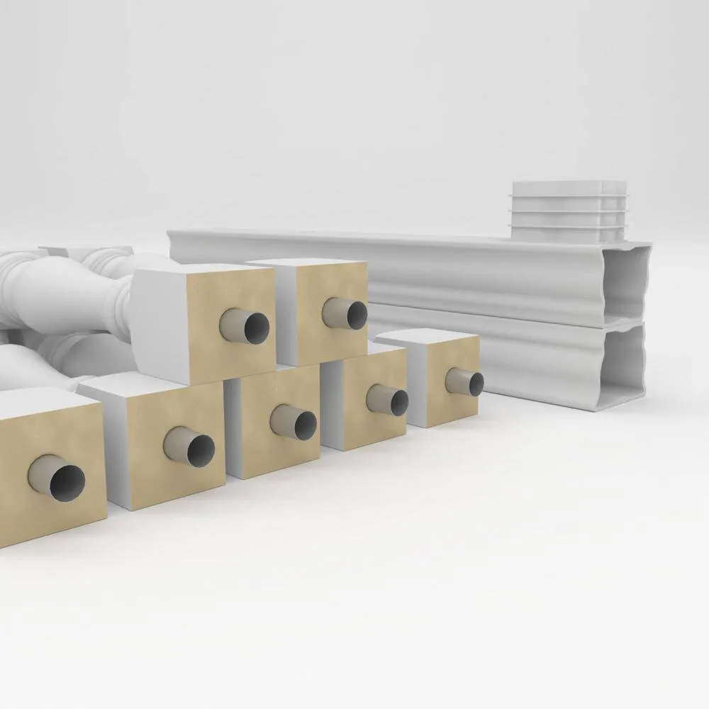 Ekena Millwork Fiberthane Bradford Balustrade 48 in. L x 42 in. H Fiberglass Railing Kit, photo 6 of 6