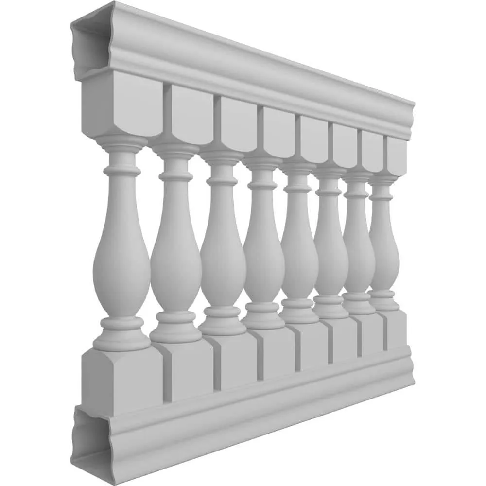 Ekena Millwork Fiberthane Legacy Balustrade 48 in. L x 42 in. H Fiberglass Railing Kit, photo 3 of 6