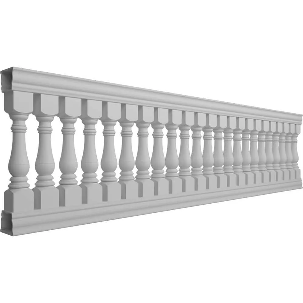 Ekena Millwork Fiberthane Bradford Balustrade 156 in. L x 42 in. H Fiberglass Railing Kit, photo 3 of 6