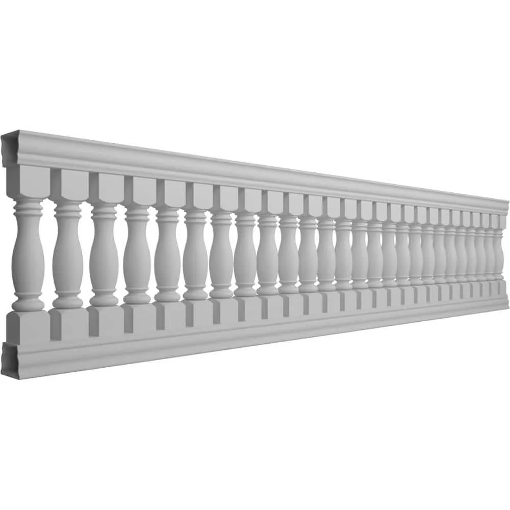 Ekena Millwork Fiberthane Embassy Balustrade 180 in. L x 42 in. H Fiberglass Railing Kit, photo 3 of 6