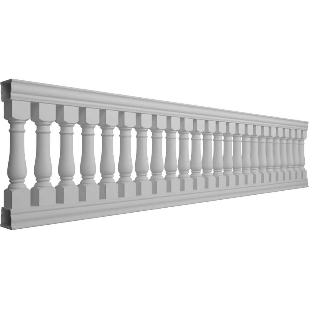 Ekena Millwork Fiberthane Oxford Balustrade 180 in. L x 42 in. H Fiberglass Railing Kit, photo 3 of 6