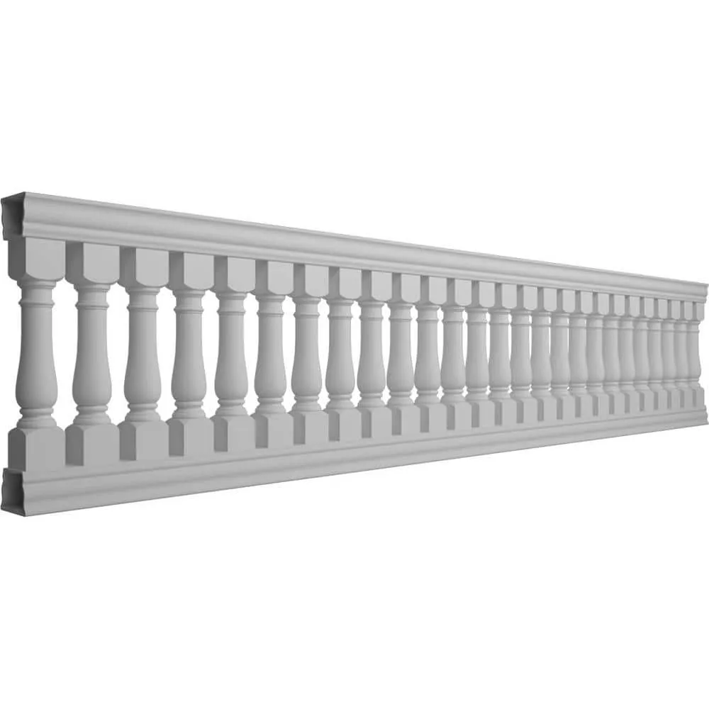 Ekena Millwork Fiberthane Oxford Balustrade 192 in. L x 42 in. H Fiberglass Railing Kit, photo 3 of 6