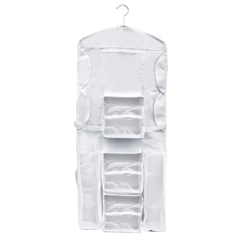 Double Sided Hanging Gift Wrap and Bag Organizer