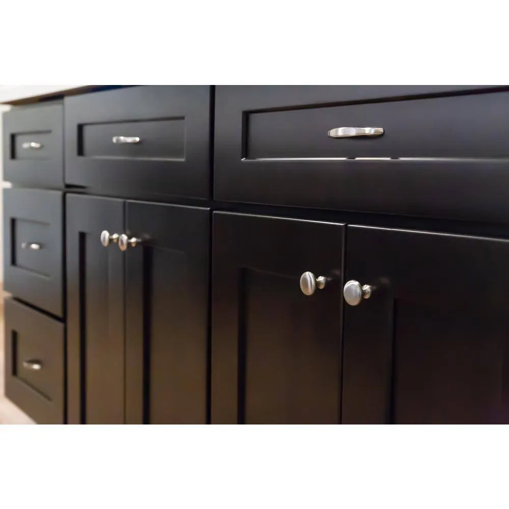 Design House Brookings Solid Wood Ready to Assemble Shaker 24 in. x 34.5 in. x 24 in. 2 Door 1Drawer Base Kitchen Cabinet in Espresso, photo 5 of 15