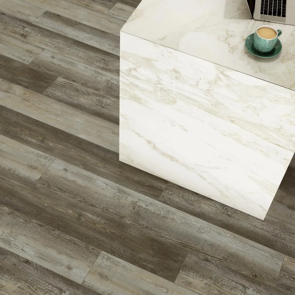 DuraDecor Classy Chic Espresso Lane 12 MIL x 7 in. x 48 in. Glue Down Waterproof Luxury Vinyl Plank (51.33 sq. ft./Ctn), photo 4 of 4