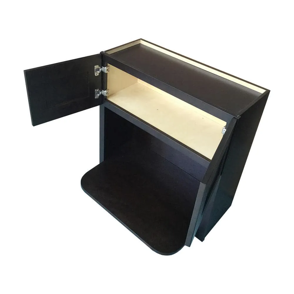 Plywell Ready to Assemble 30x42x12 in. Shaker Microwave Wall Cabinet in Espresso, photo 2 of 2