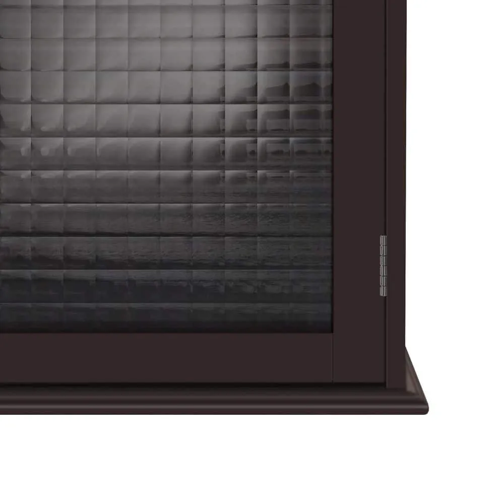 Teamson Home Chesterfield 18.5 in. W x 18.5 in. H x 5.5 D Removable Wooden Medicine Cabinet with Waffle Glass Door- Espresso, photo 8 of 8