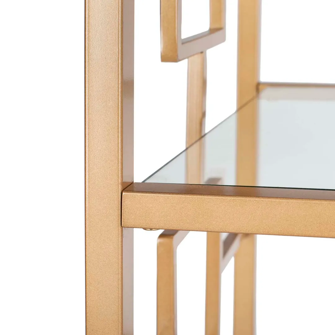 Safavieh Brooklyn Gold/Clear Metal Etagere, 7-Tier, 36 x 16 x 72 in., photo 4 of 6