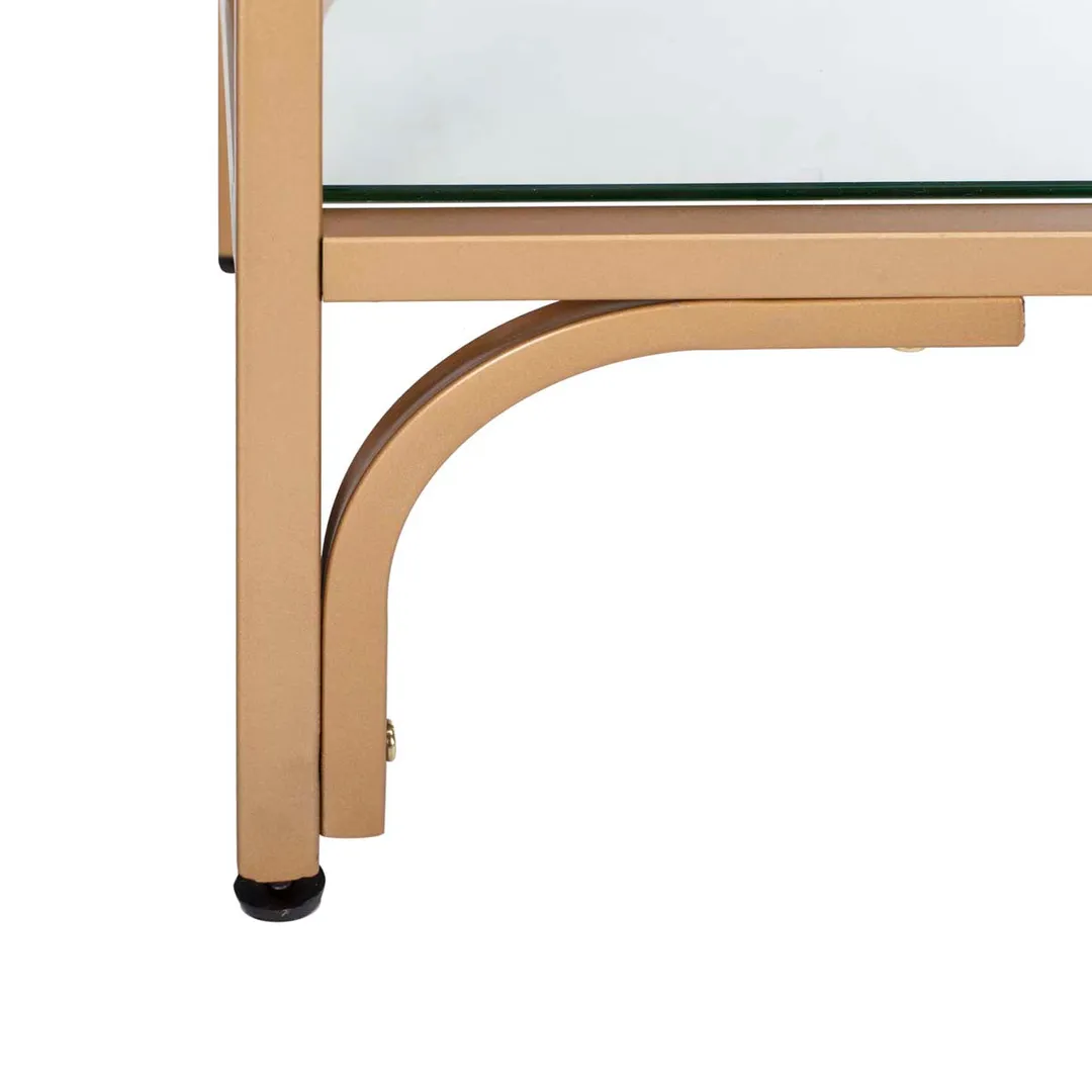 Safavieh Brooklyn Gold/Clear Metal Etagere, 7-Tier, 36 x 16 x 72 in., photo 5 of 6
