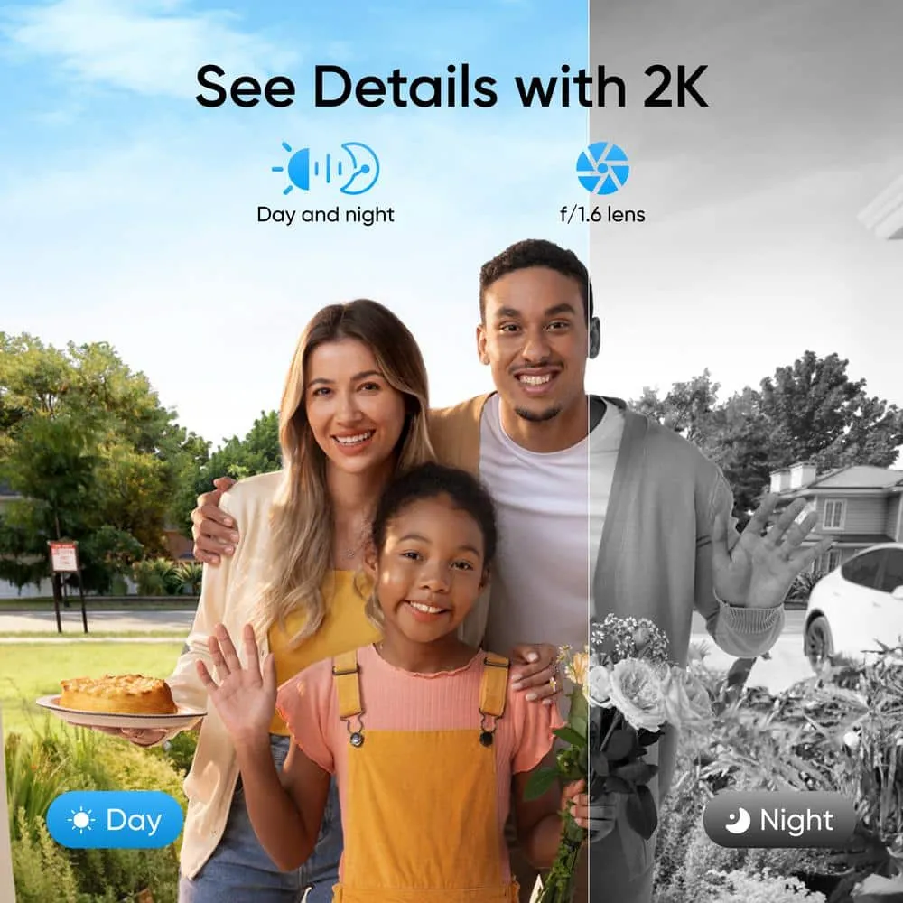 eufy Security E330 Black Video Smart Lock WiFi 3-in-1 Camera, Doorbell, and Fingerprint Keyless Entry Door Lock with Built-In Chime, photo 3 of 11