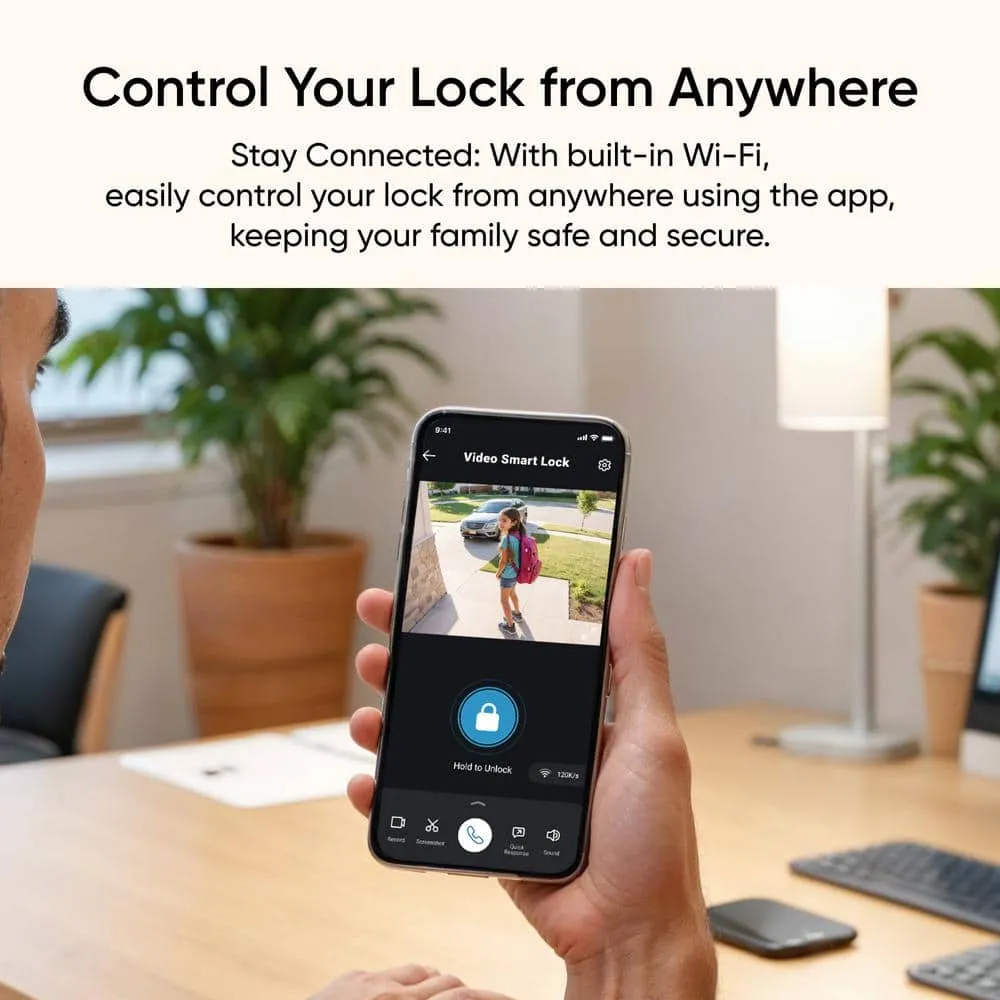 eufy Security E330 Black Video Smart Lock WiFi 3-in-1 Camera, Doorbell, and Fingerprint Keyless Entry Door Lock with Built-In Chime, photo 11 of 11