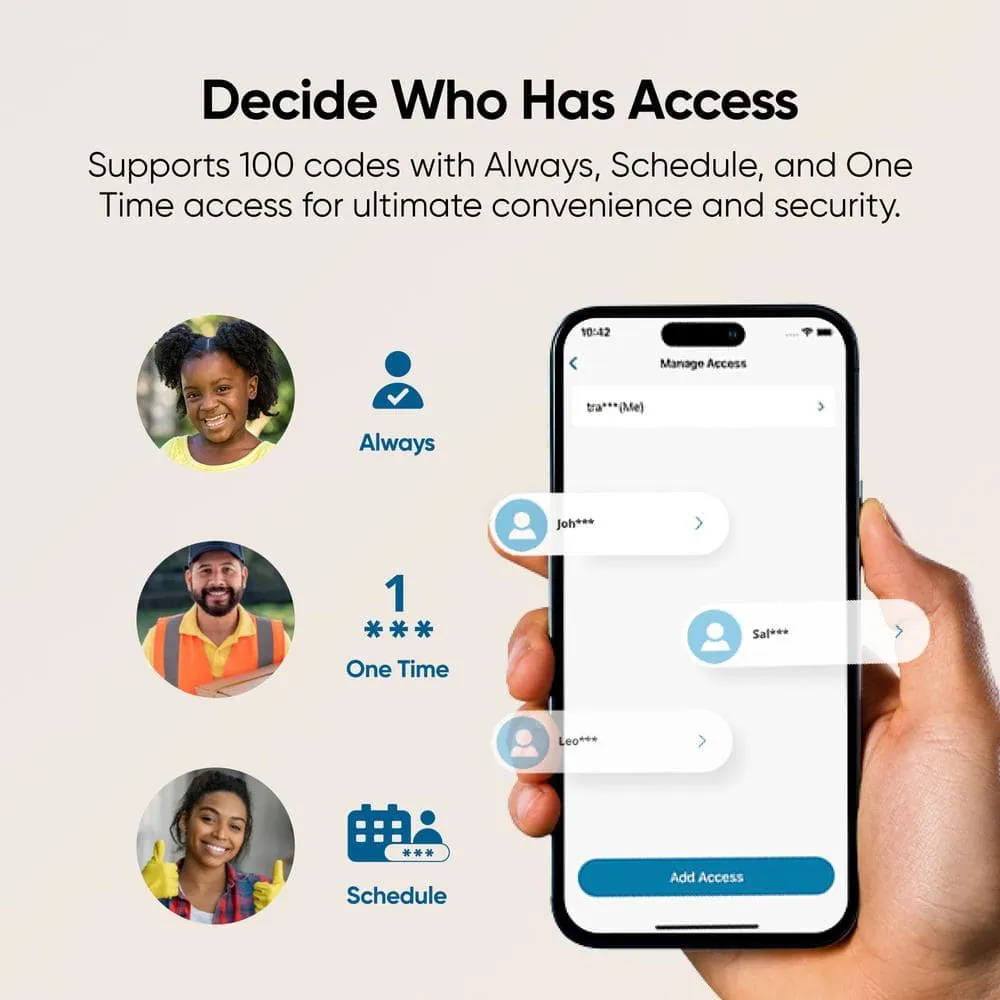 eufy Security C210 Black Smart Lock Wi-Fi with 5-in-1 Ways to Unlock by Mobile App, Keypad, Key, Apple Watch and Smart Assistants, photo 5 of 12