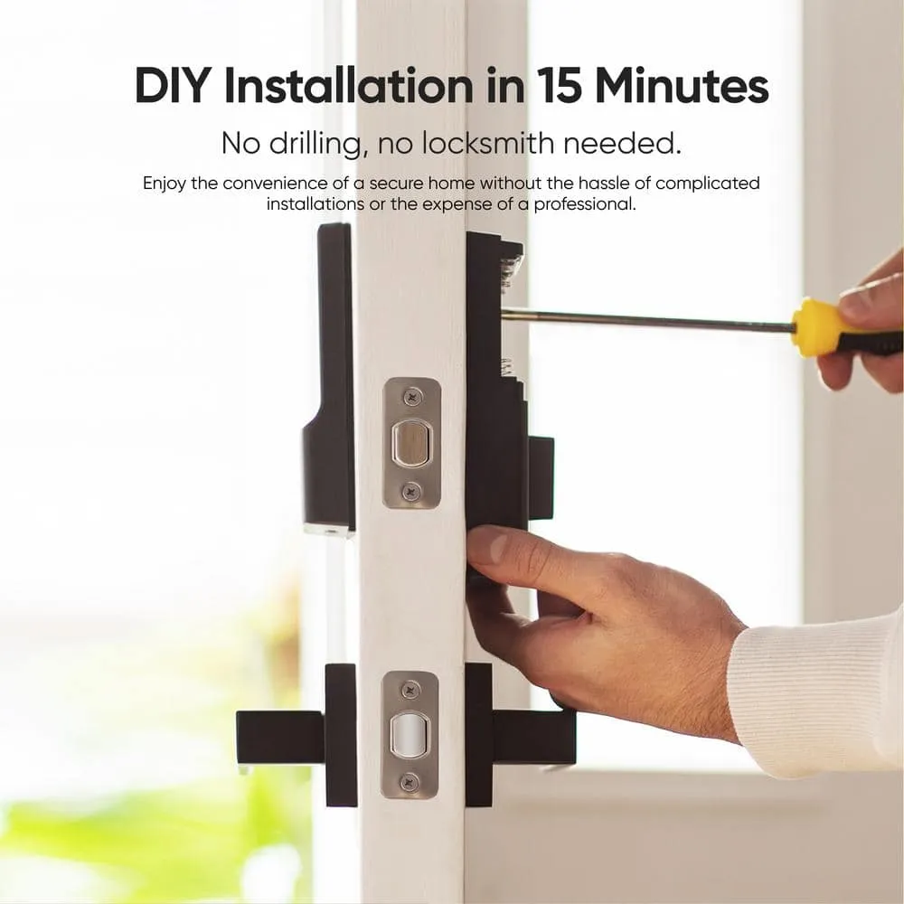 eufy Security C210 Black Smart Lock Wi-Fi with 5-in-1 Ways to Unlock by Mobile App, Keypad, Key, Apple Watch and Smart Assistants, photo 7 of 12