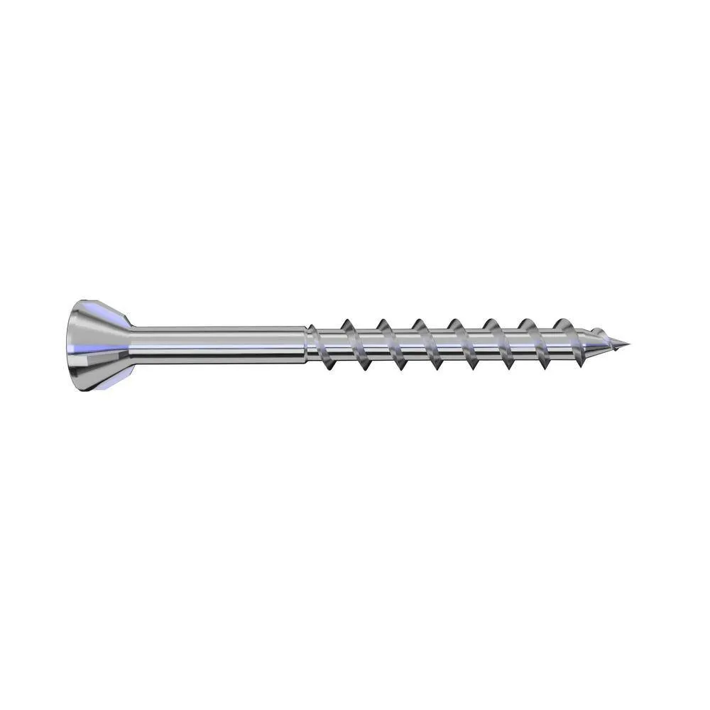 Eurotec 0.17 in. x 2.17 in. FloorFix A4 stainless steel (Material #316) wood screw TX20 -Drive Trim-Head (500-Pieces/Box), photo 2 of 2