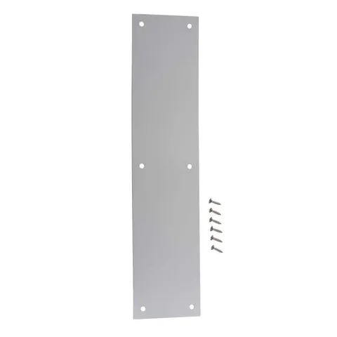 3-1/2 × 15 in Satin Aluminum Push Plate