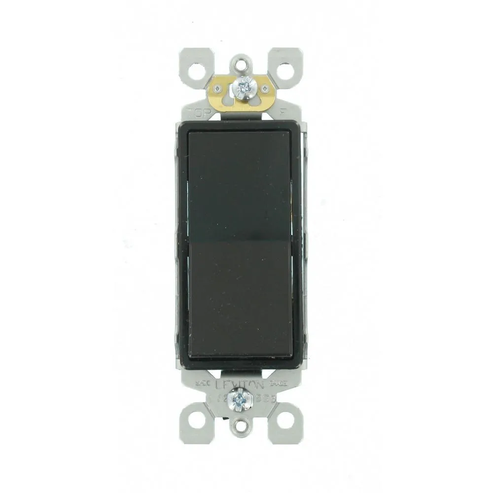 Decora 15 Amp Single Pole Rocker AC Quiet Light Switch, White (10-Pack), photo 8 of 10