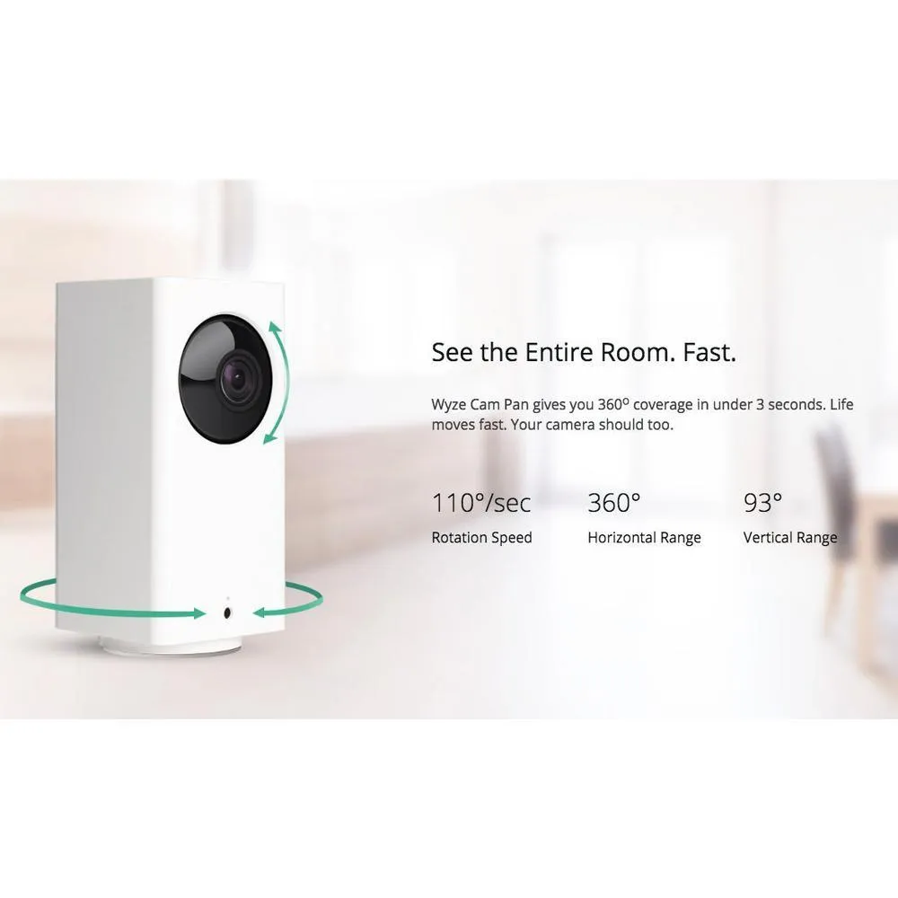 1080p Pan/Tilt/Zoom Indoor Wireless Wi-Fi Smart Home Camera Night Vision 2Way Audio Alexa/Google Ready 32GB Card, photo 7 of 10