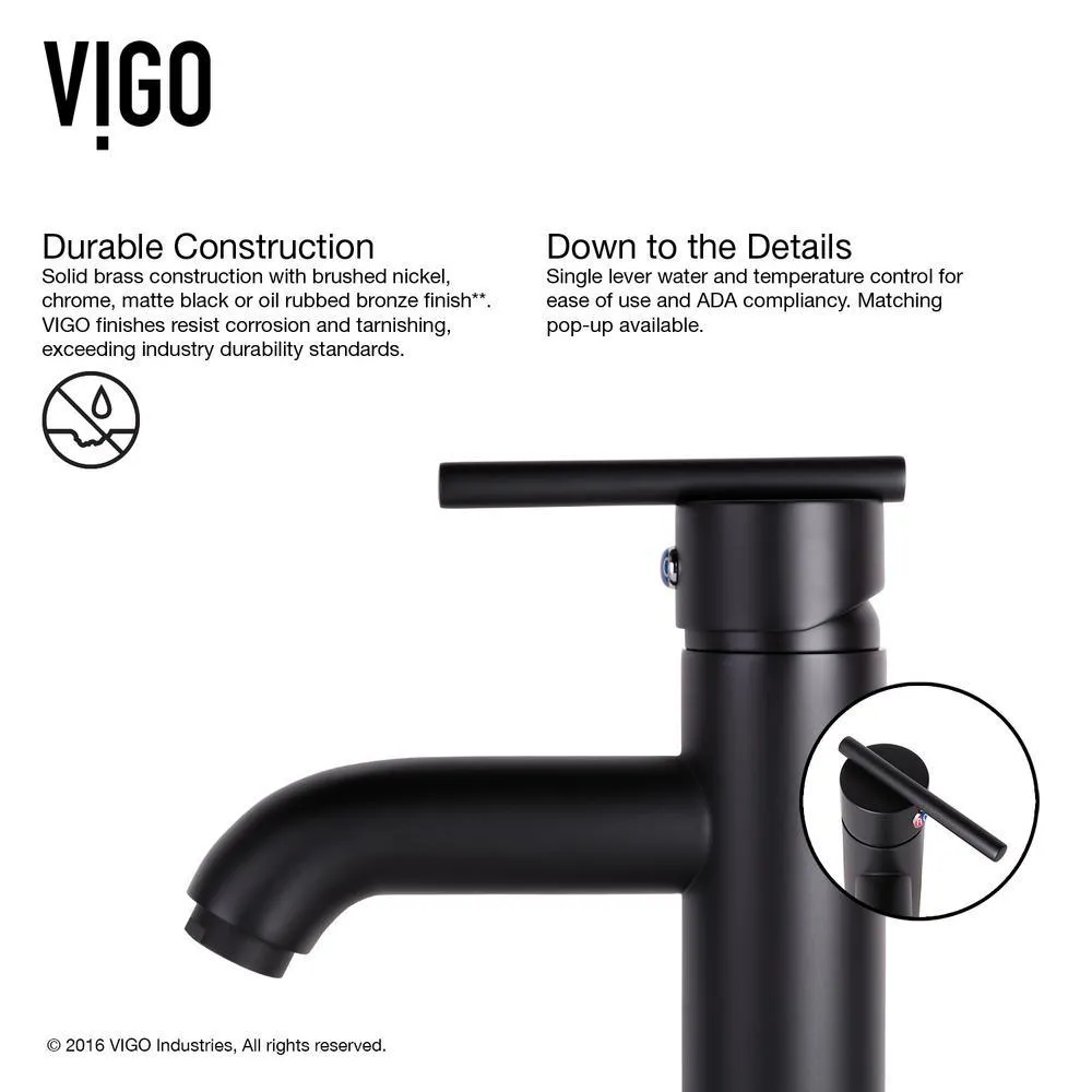 Glass Vessel Bathroom Sink in Gray Onyx and Seville Faucet Set in Matte Black, photo 10 of 27