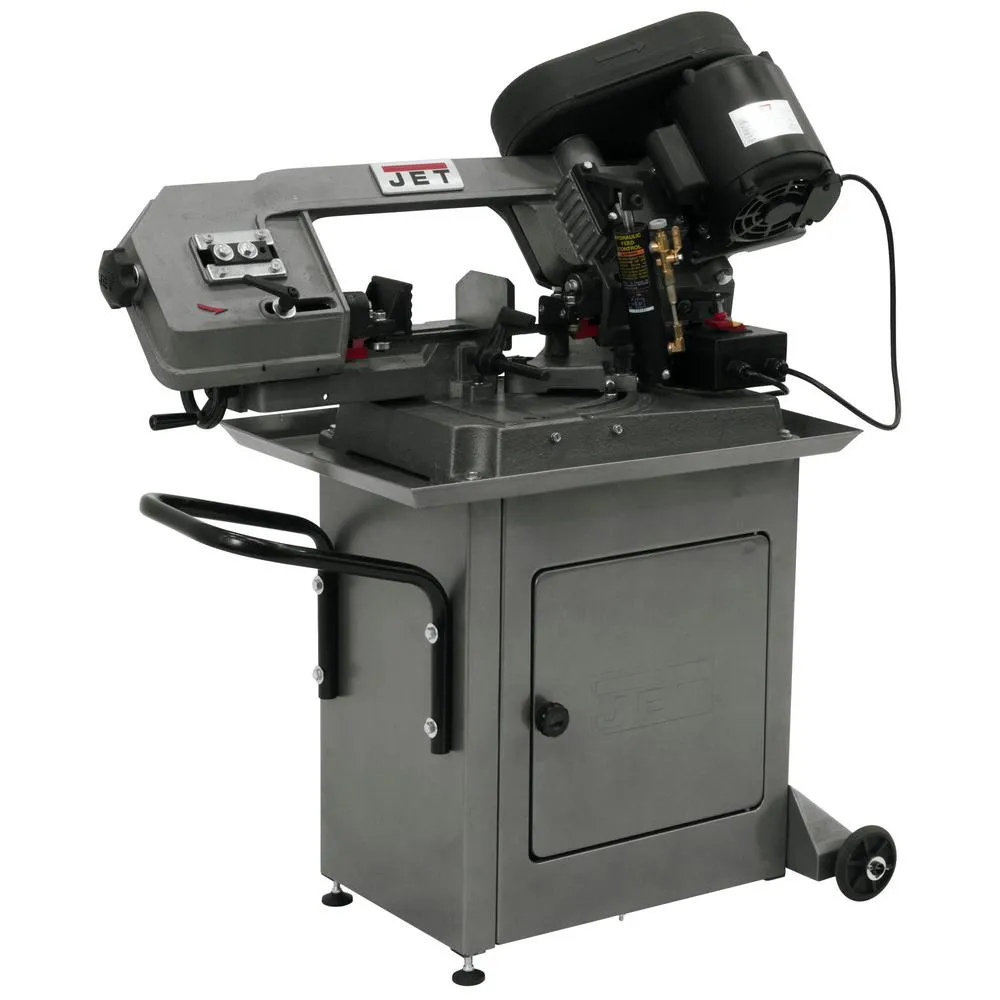 Jet 1/2 HP 5 in. x 6 in. Mitering Metalworking Horizontal Band Saw with Closed Stand, 3-Speed, 115/230-Volt, HBS-56S, photo 5 of 6